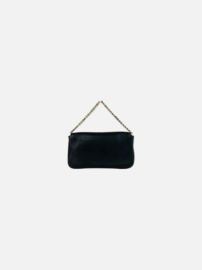 FENDI Micro Buggie Black Baguette Bag