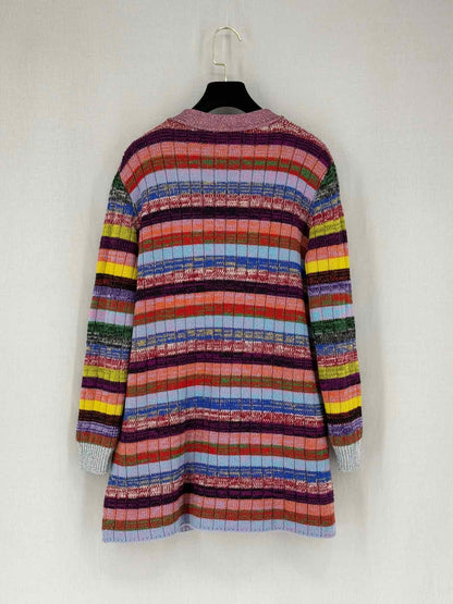 GUCCI Reversible Blue Multicolor Size Small Cardigan