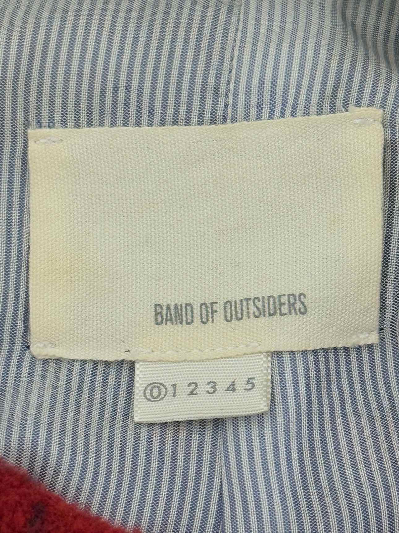 BAND OF OUTSIDERS Red & Blue Check Size US 2 Coat