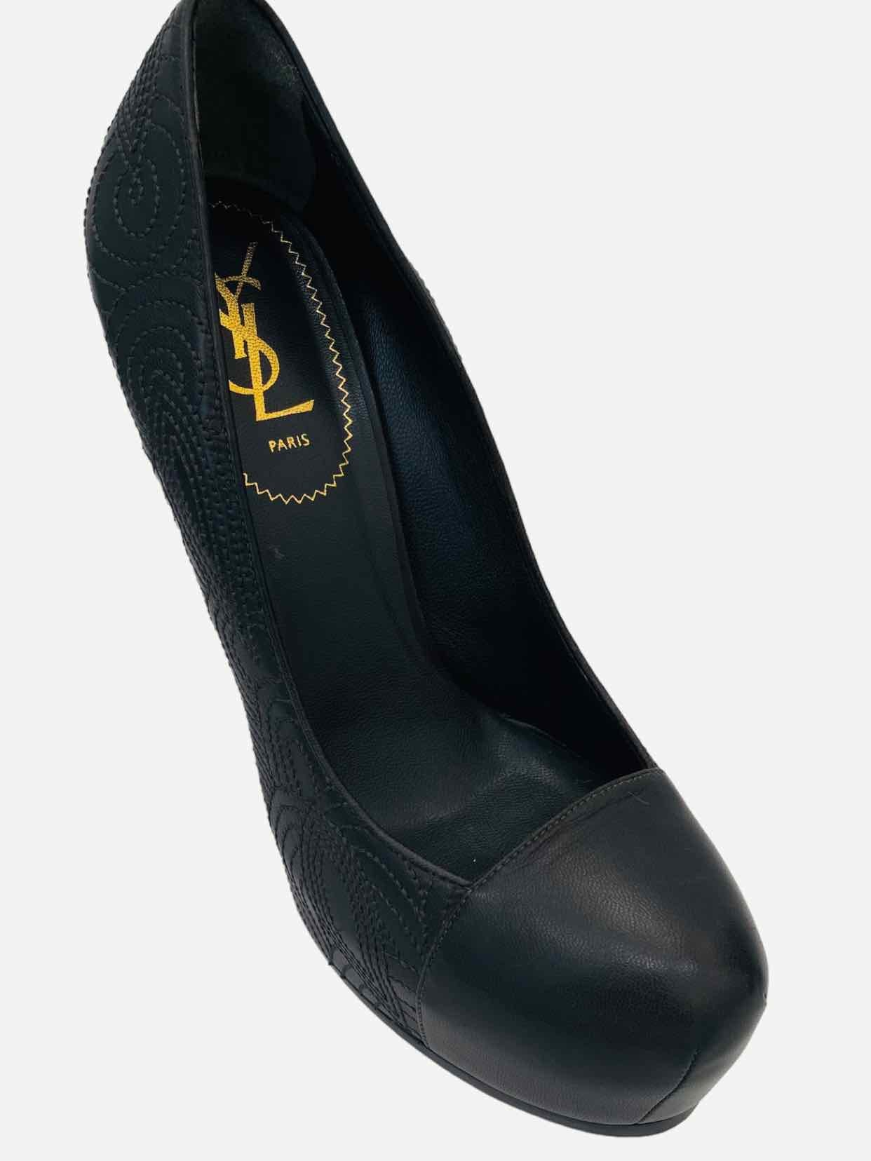 YVES SAINT LAURENT Tribute Black Pumps 40