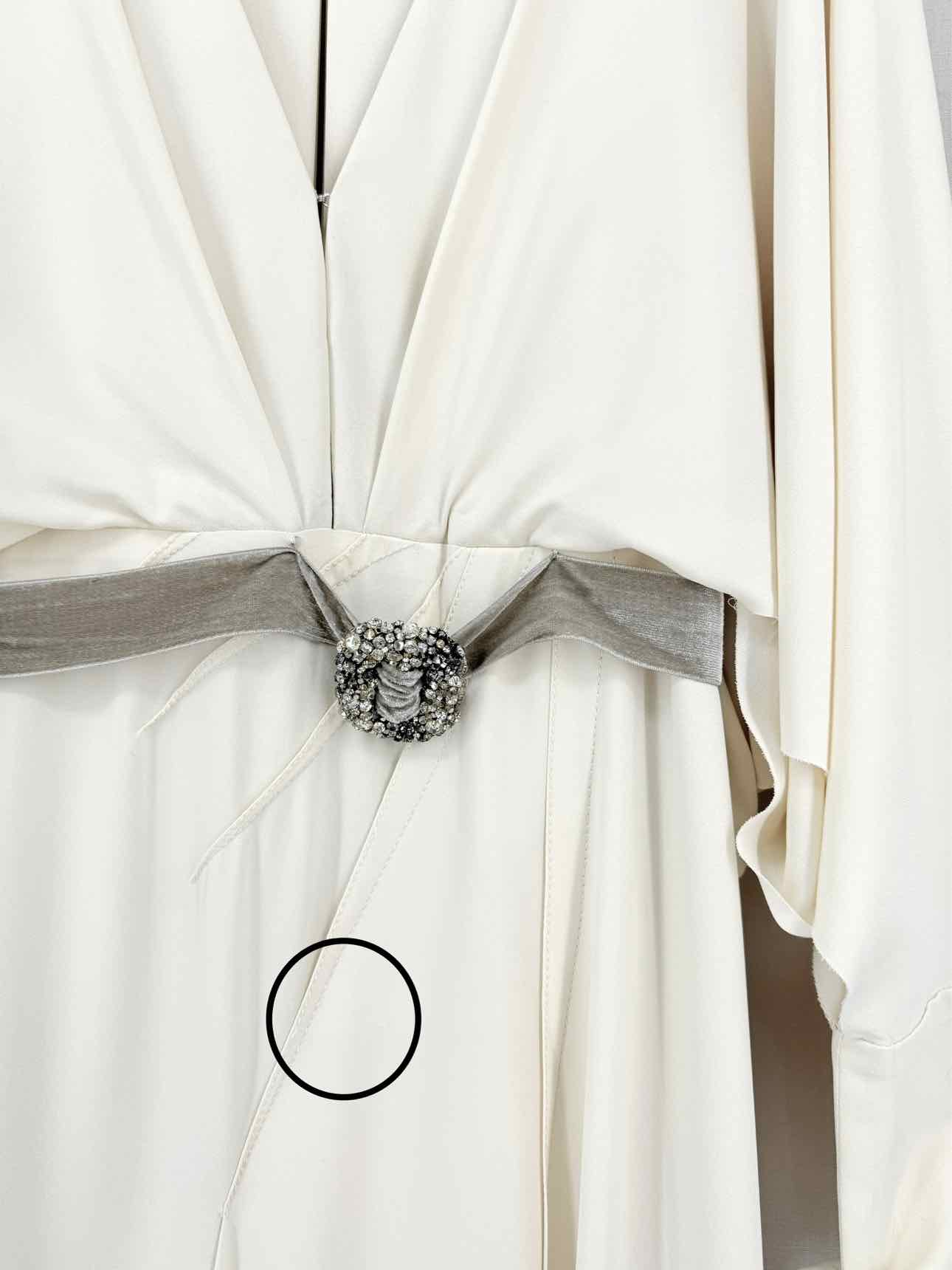 ZAC POSEN Cream Size US 4 Long Dress