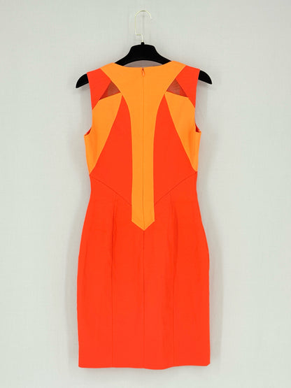 KAREN MILLEN Orange Size US 6 Knee Length Dress