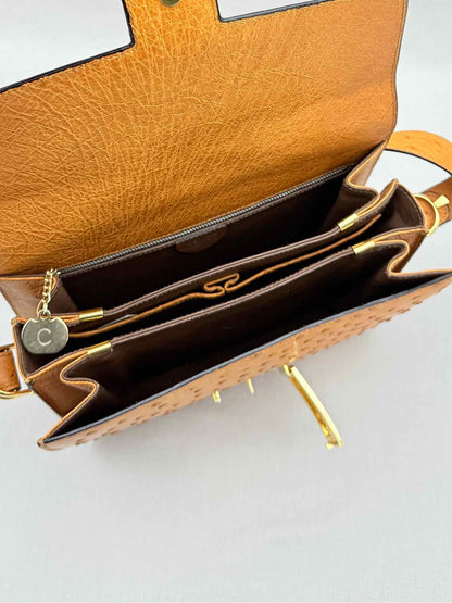 CELINE Vintage Caramel Shoulder Bag
