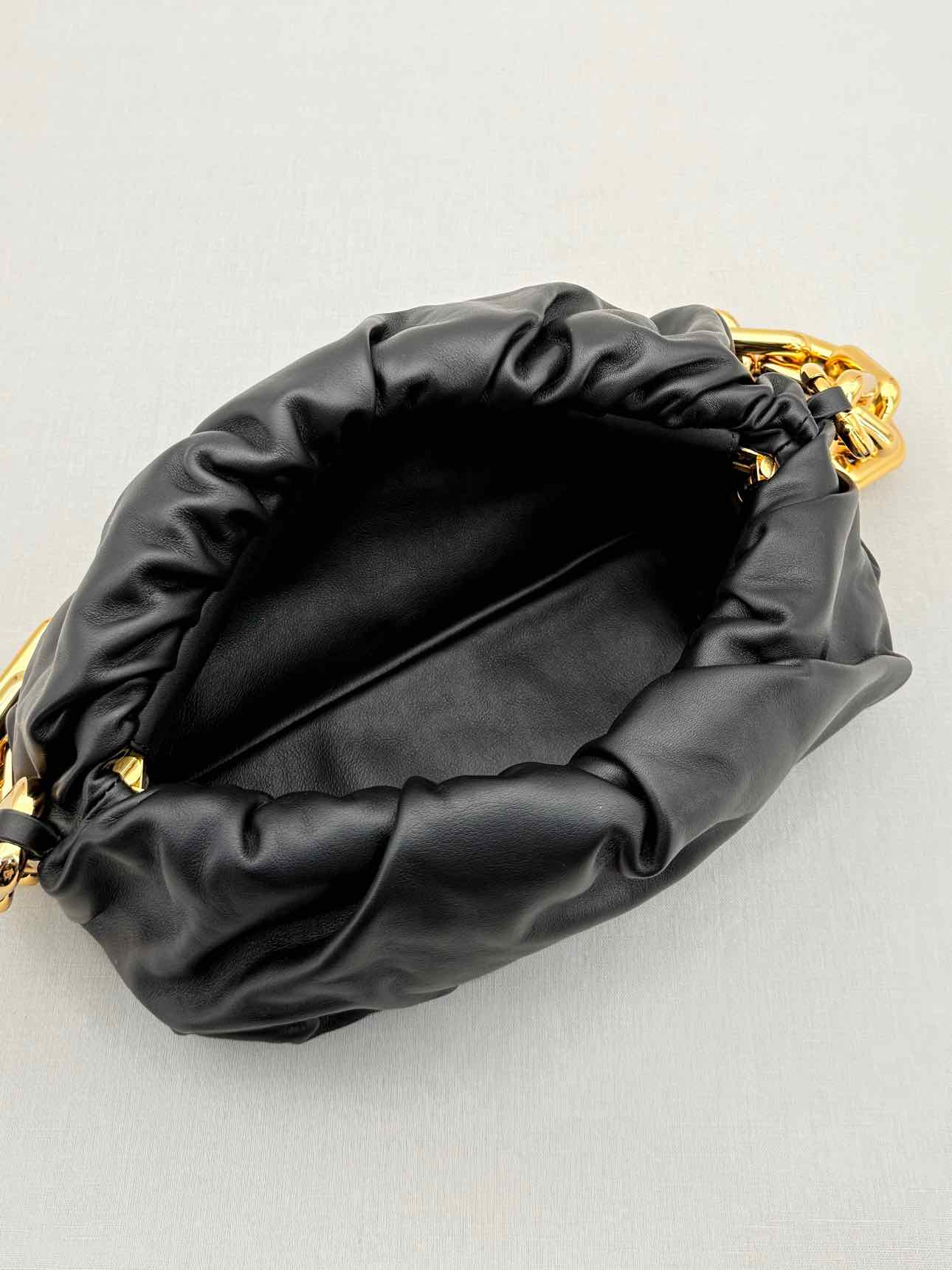 BOTTEGA VENETA The Chain Pouch Black Shoulder Bag