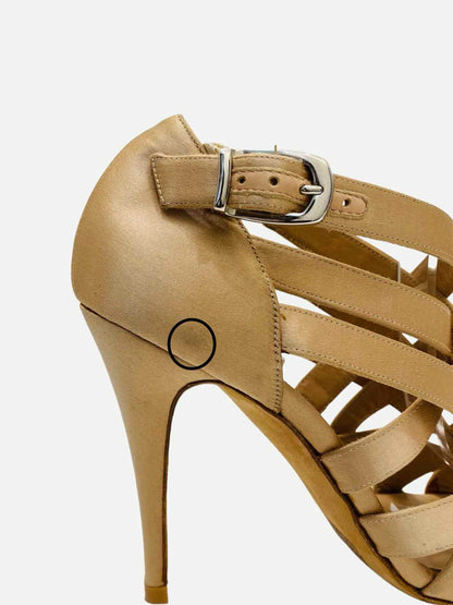 MANOLO BLAHNIK Beige Heeled Sandals