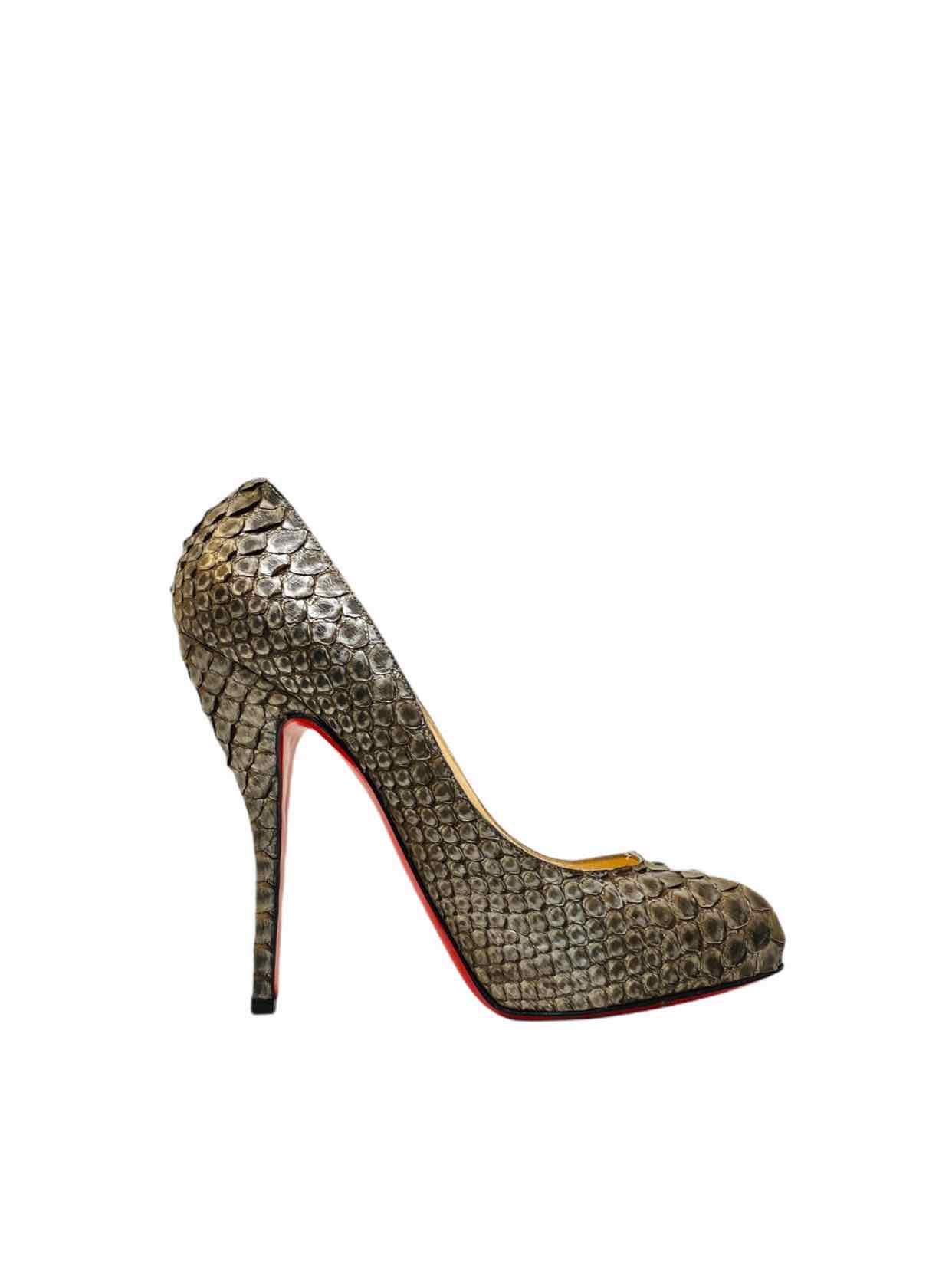 CHRISTIAN LOUBOUTIN Metallic Bronze Pumps 39.5