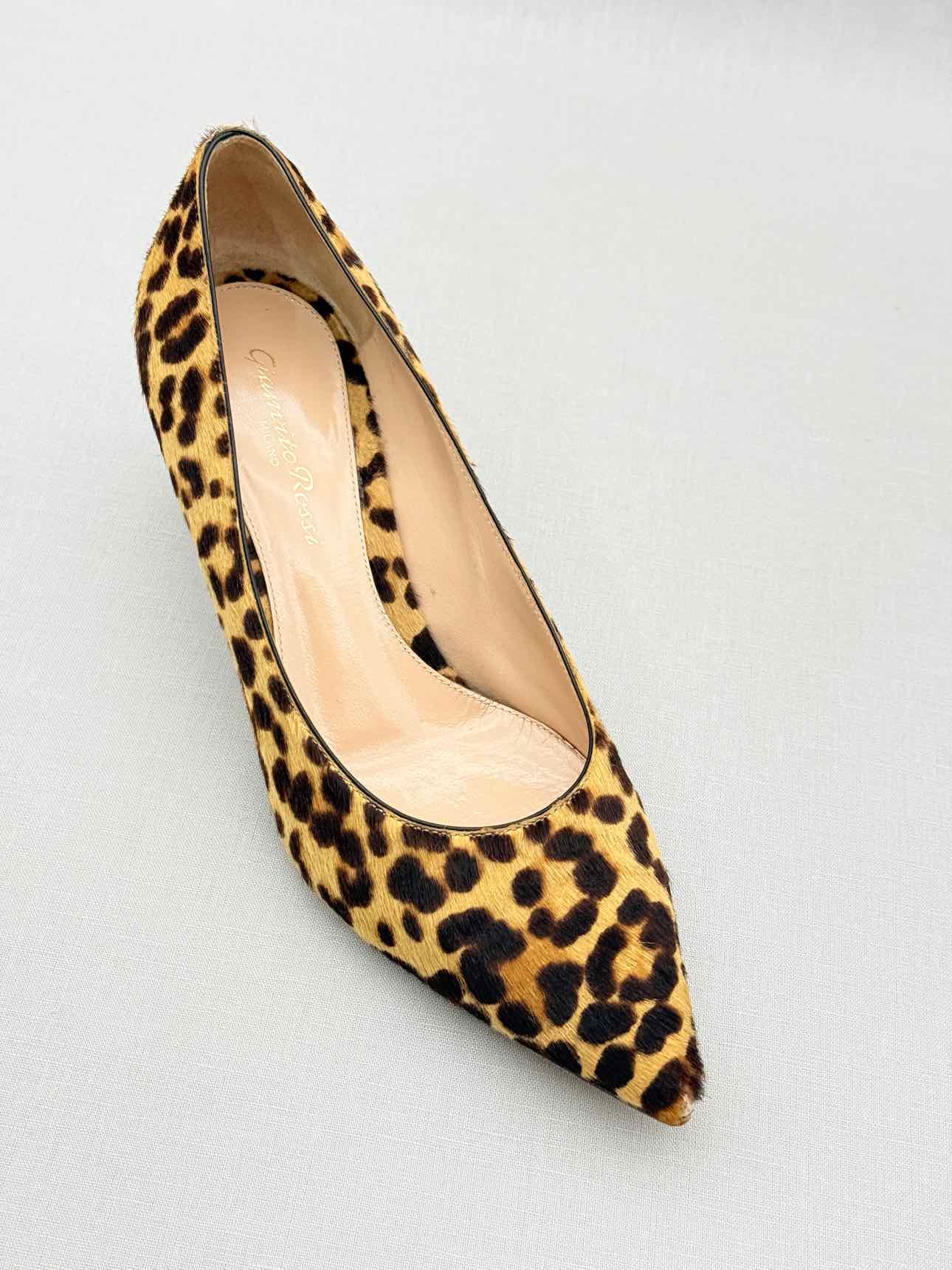 GIANVITO ROSSI Brown & Beige Size EU 35.5 Pumps