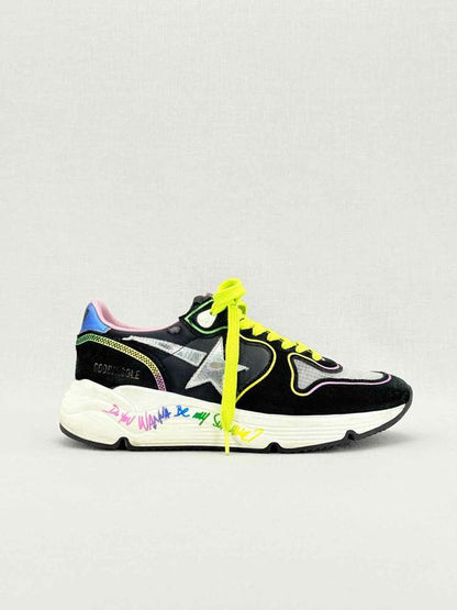 GOLDEN GOOSE Black Multicolor Size EU 37 Sneakers