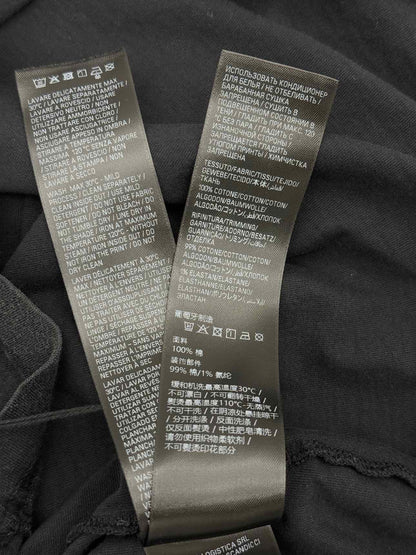 BALENCIAGA BB Stencil Print Black Size Large T-shirt