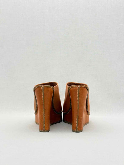 CHLOE Mule Clogs Tan Size EU 40 Wedges
