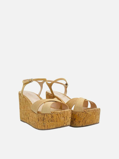 SCHUTZ Bellina Beige Wedges