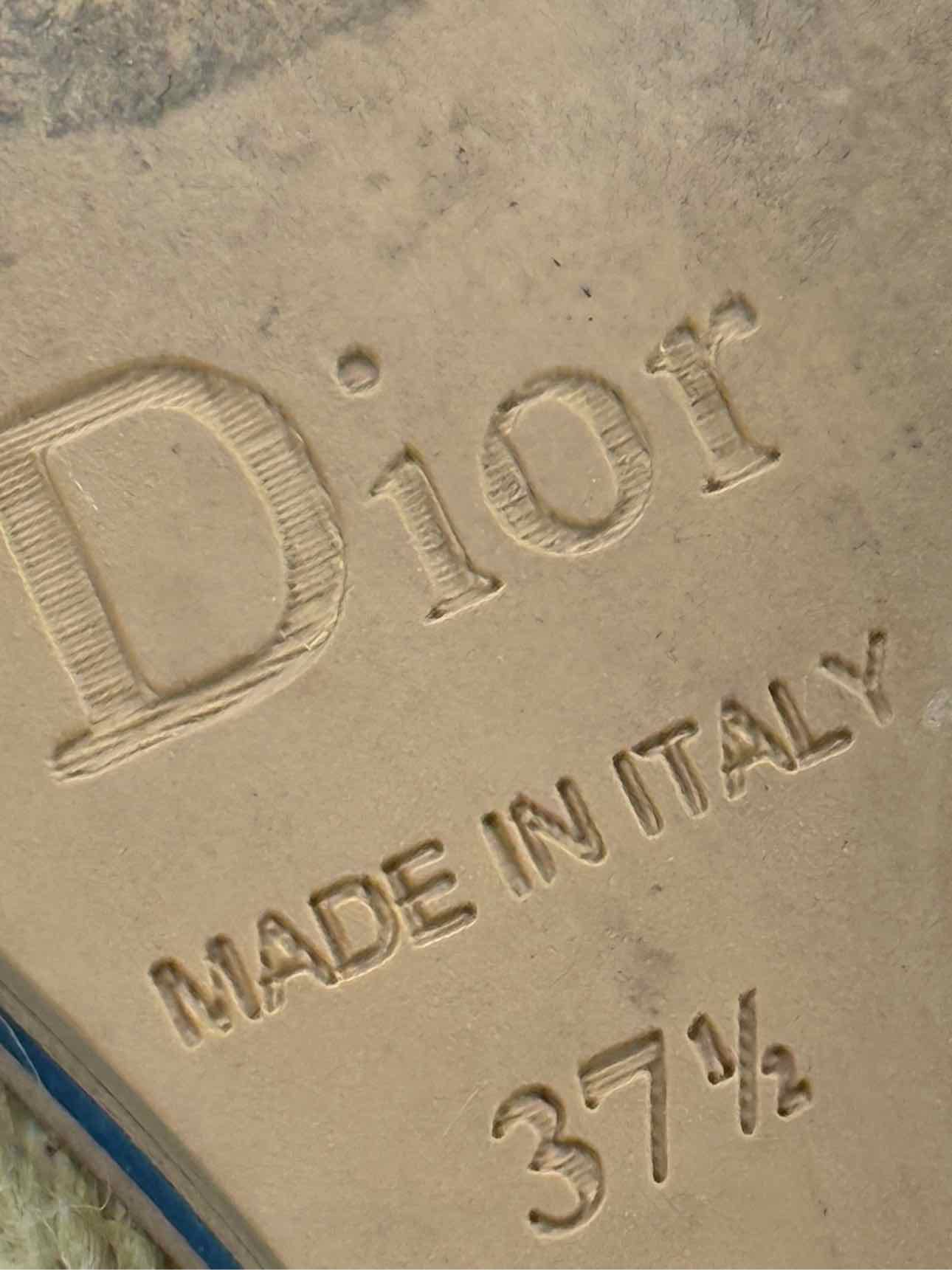 CHRISTIAN DIOR Riviera Black Size EU 37.5 Wedges