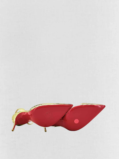 CHRISTIAN LOUBOUTIN June Gold Size EU 41 Pumps
