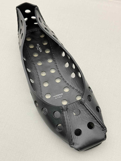 ALAIA Black Perforated Size EU 40 Ballet Flats
