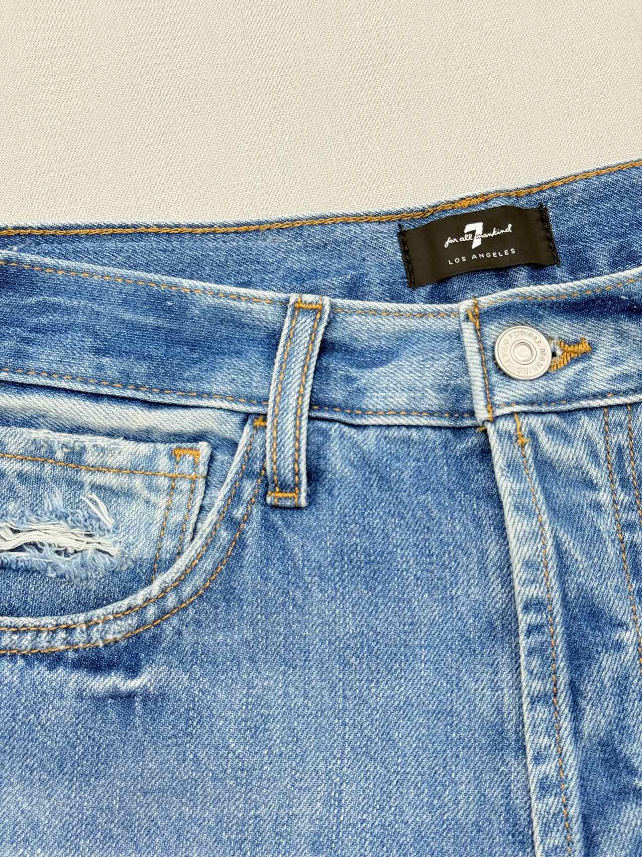 7 FOR ALL MANKIND Easy Flare Light Blue Size 27 Jeans