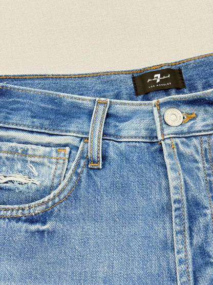 7 FOR ALL MANKIND Easy Flare Light Blue Size 27 Jeans