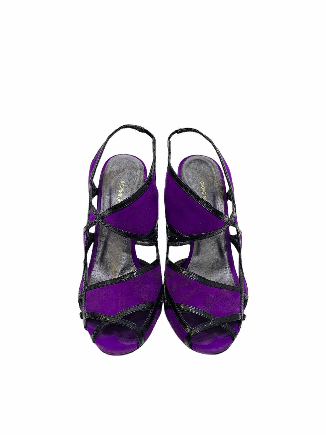 GEORGINA GOODMAN Purple & Black Heeled Sandals 40