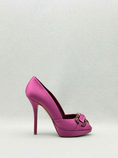 DIOR Fuchsia Crystal Embellished Size EU 38 Pumps