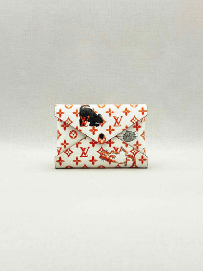 LOUIS VUITTON White Multicolor Monogram Clutch