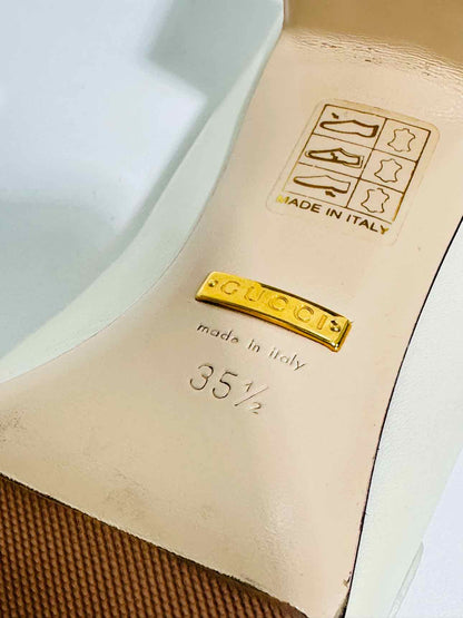 GUCCI Zumi Moccasin Off-white Size EU 35.5 Pumps