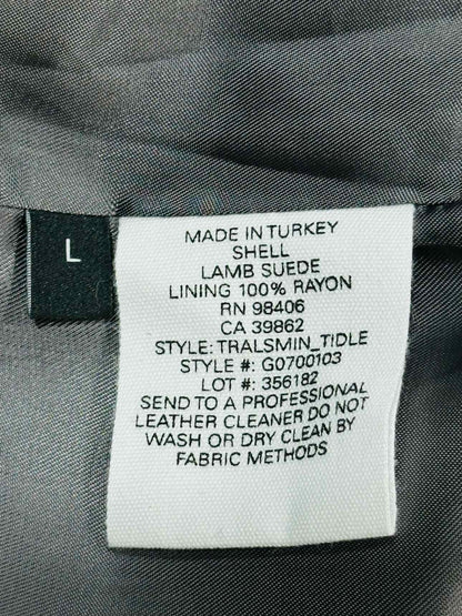 THEORY Tralsmin Biker Grey Size Large Jacket