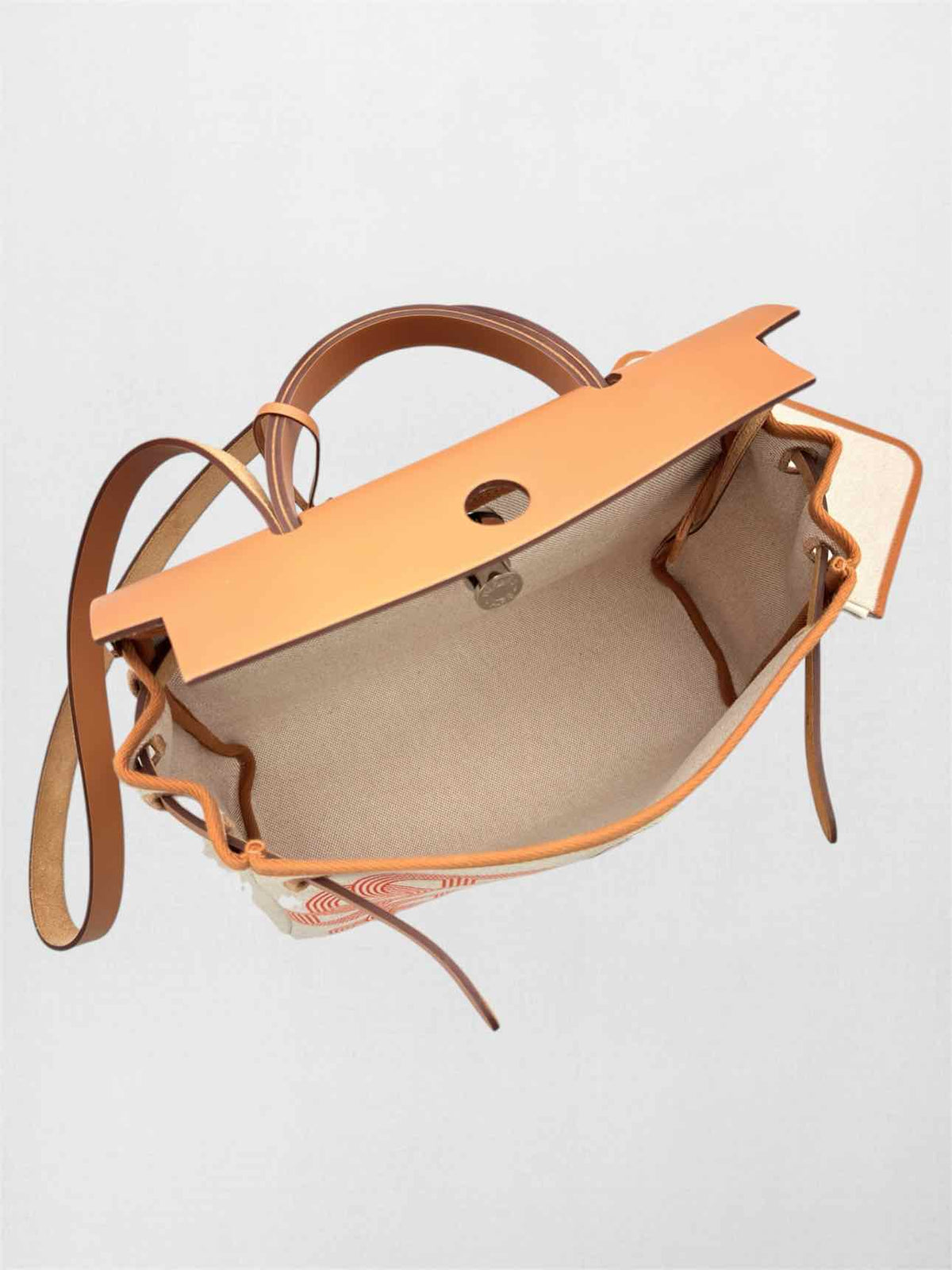 HERMES Herbag Zip 31 Ecru Fauve Top Handle
