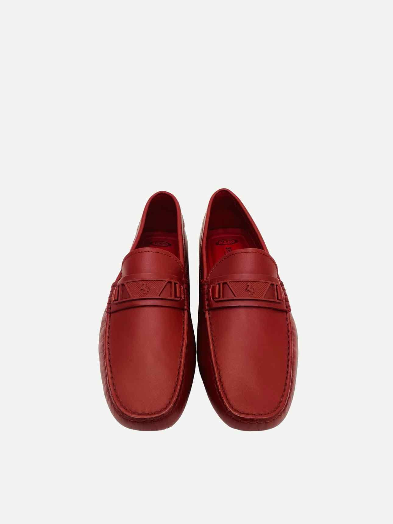 TOD'S Driving Red Loafers 41