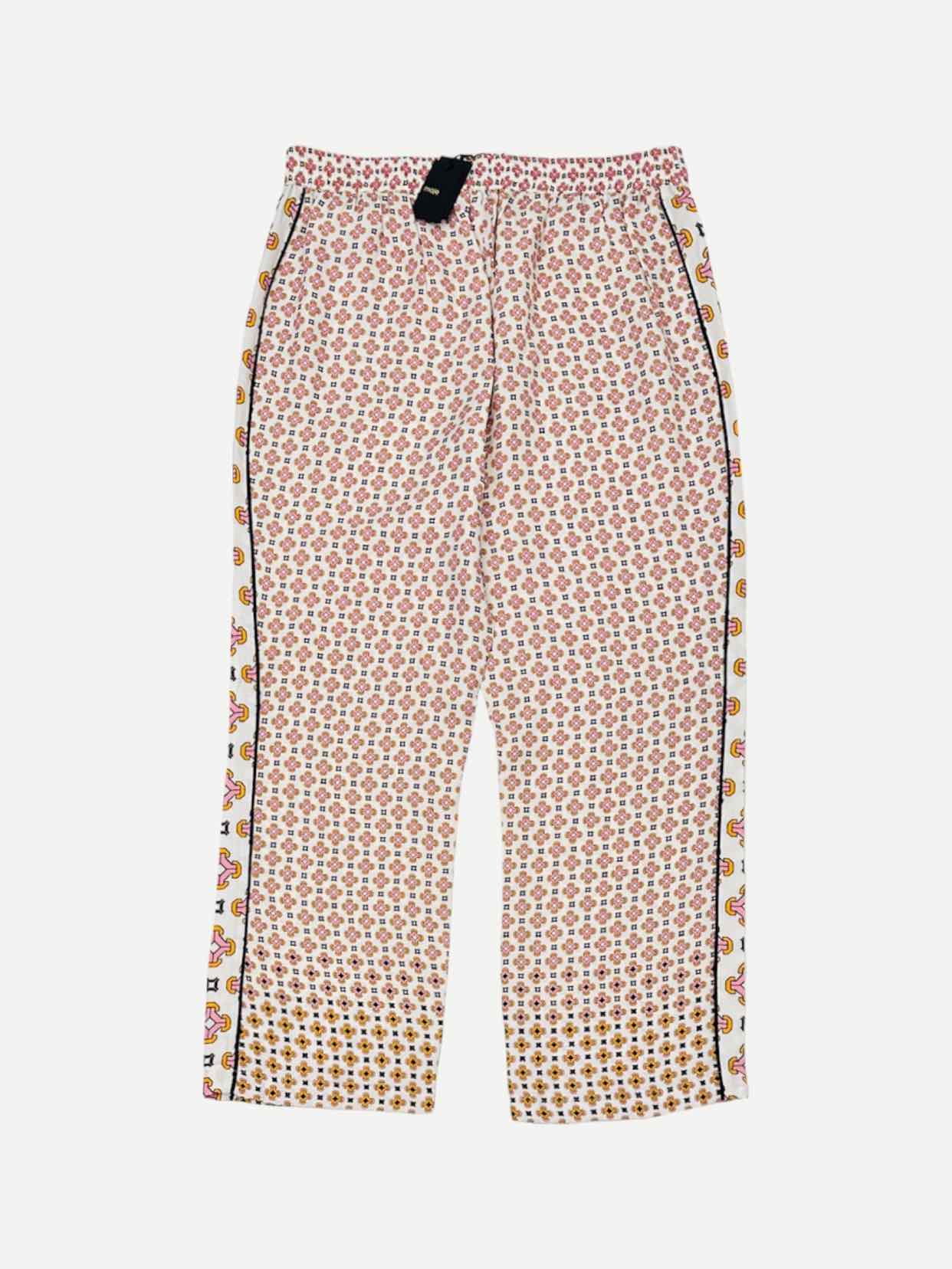 MAJE Straight White Multicolor Printed Pants