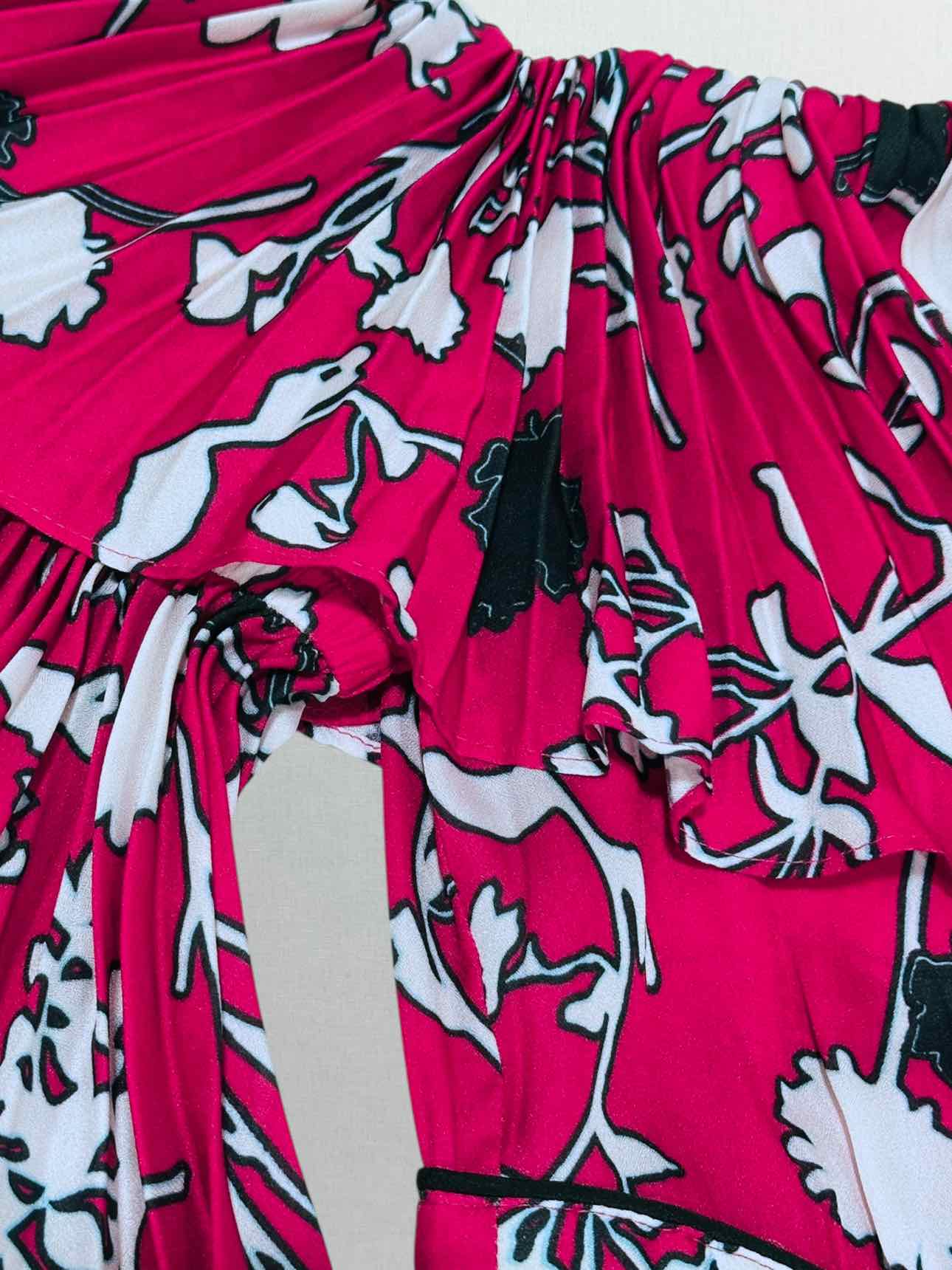 SELF-PORTRAIT Tiered Printed Size US 4 Long Dress