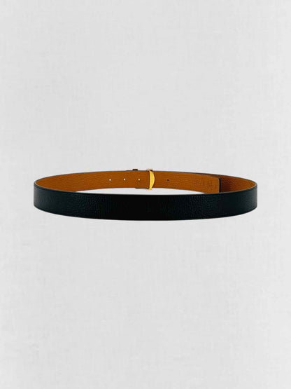 LOUIS VUITTON Black & Tan Belt