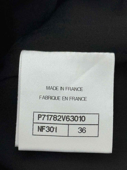 CHANEL Black Multicolor Tweed Size US 4 Jacket