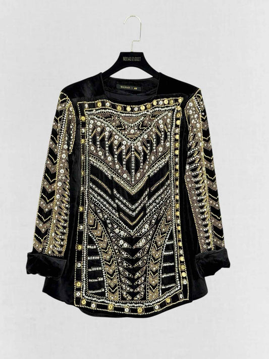 BALMAIN Black Size US 8 Top