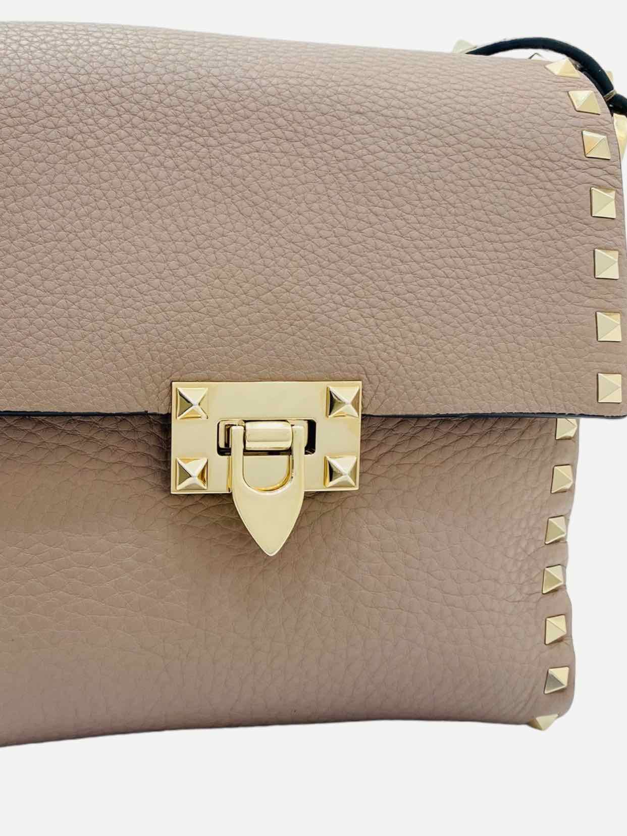 VALENTINO Rockstud Beige Shoulder Bag