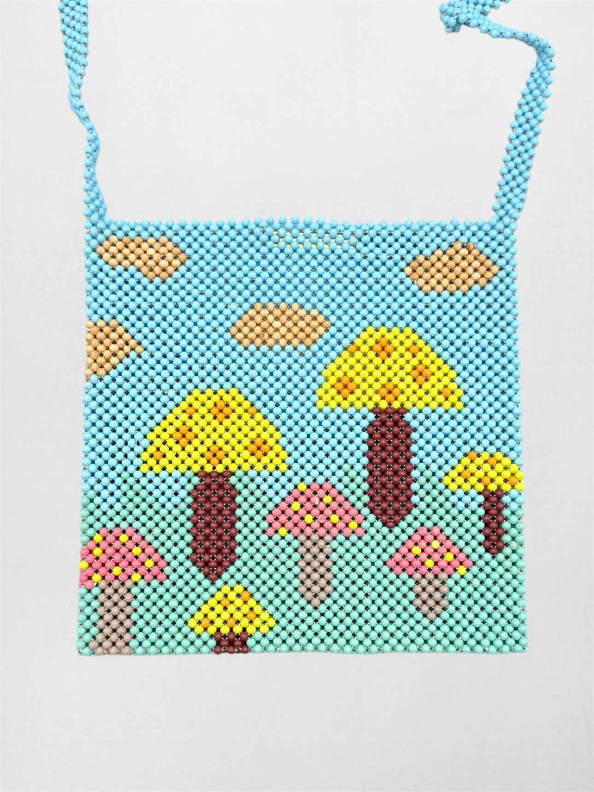MERCEDES SALAZAR Fungus Blue Multicolor Shoulder Bag