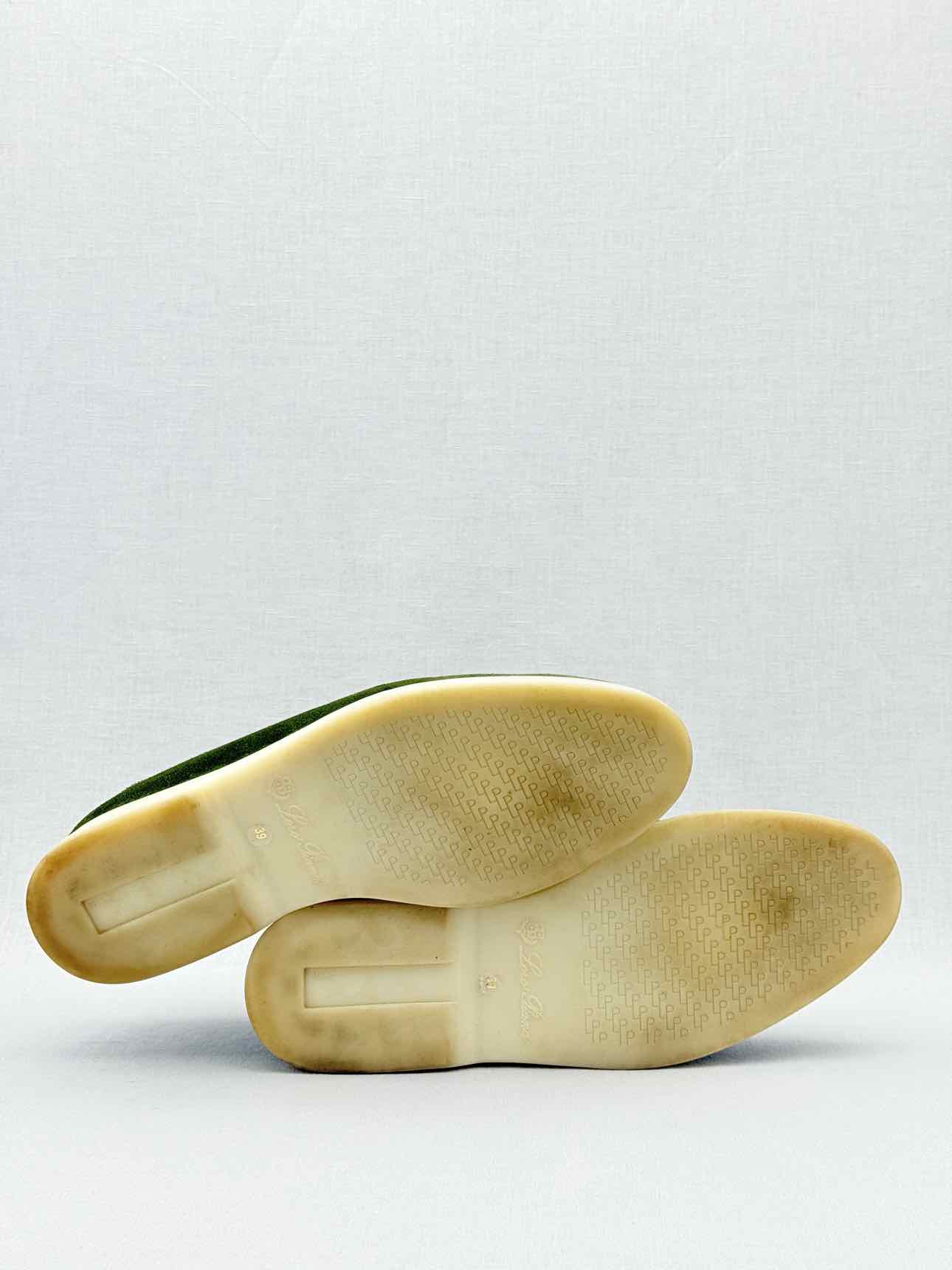 LORO PIANA Open Walk Green Size EU 39 Ankle Boots