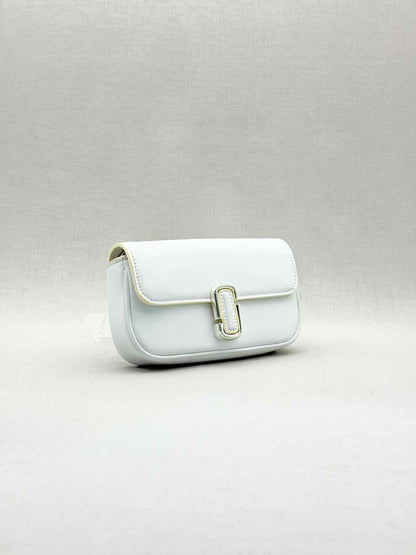 MARC JACOBS Mini The J Mark White Shoulder Bag