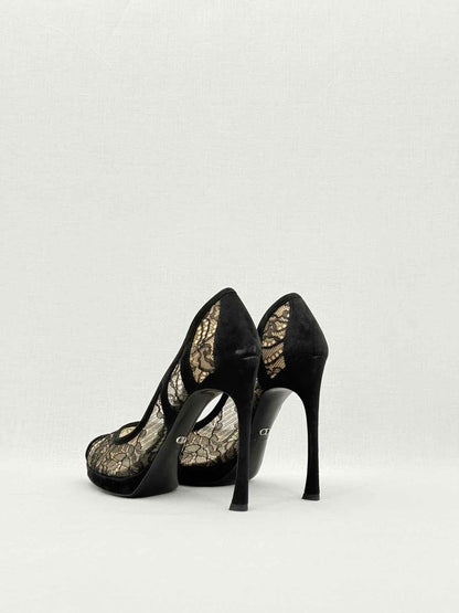 CHRISTIAN DIOR Black Size EU 37.5 Pumps