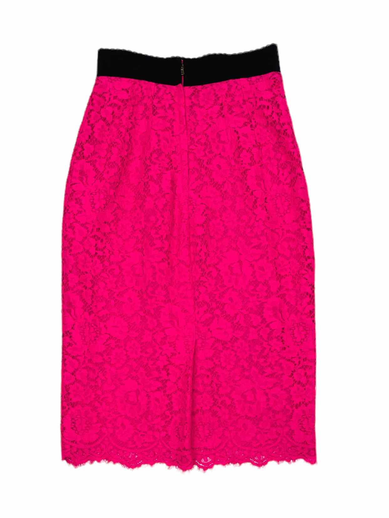 DOLCE & GABBANA Fuchsia Size US 4 Top & Skirt Outfit