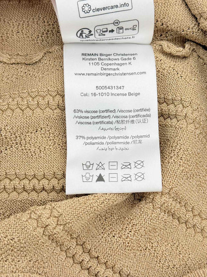 REMAIN Tan Rib Knit Size US 8 Outfit Set