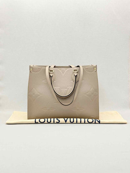 LOUIS VUITTON Onthego Cream Monogram Empriente Tote Bag