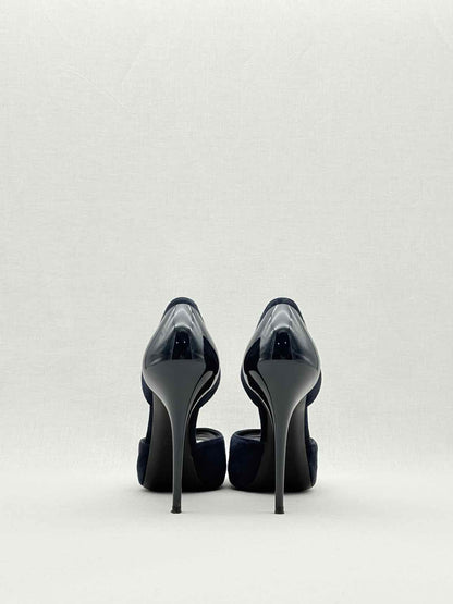 RALPH LAUREN COLLECTION D'Orsay Blue Size EU 40 Pumps