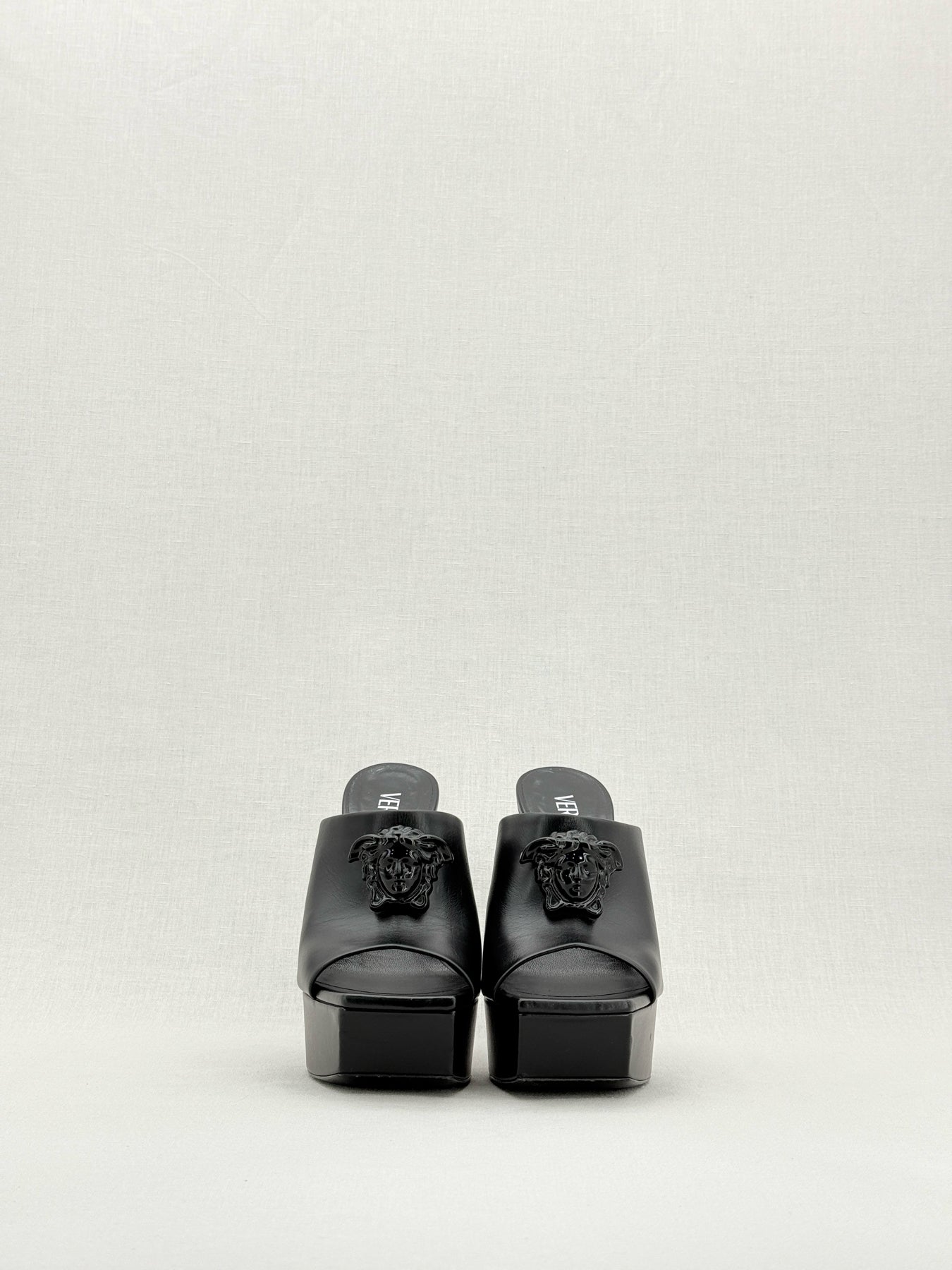 VERSACE La Medusa Black Size EU 37 Mules