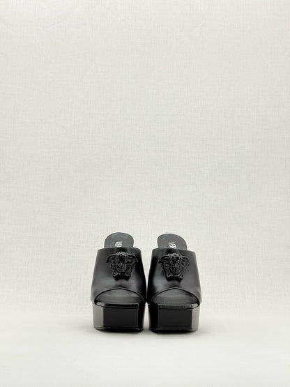 VERSACE La Medusa Black Size EU 37 Mules