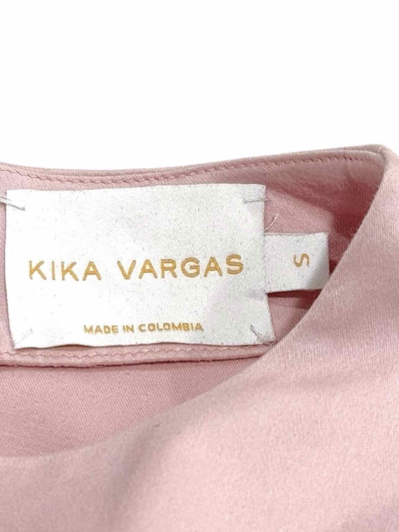 KIKA VARGAS Lourdes Pink Size Small Midi Dress