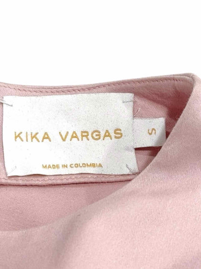 KIKA VARGAS Lourdes Pink Size Small Midi Dress