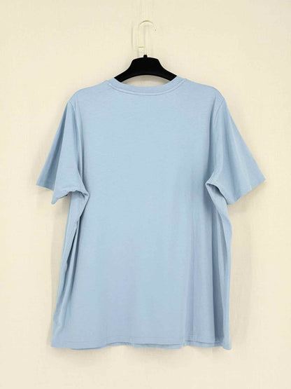 MICHAEL KORS Pale Blue Logo Print Size XLarge T-shirt