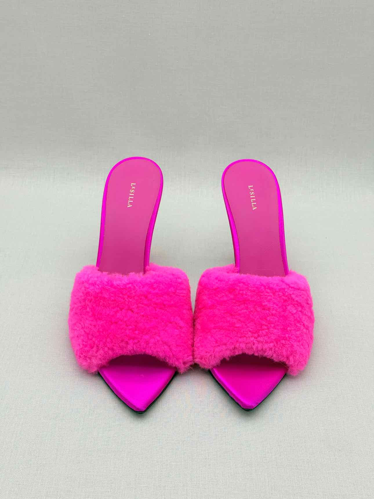 LE SILLA Pink Embellished heels Size EU 41 Mules