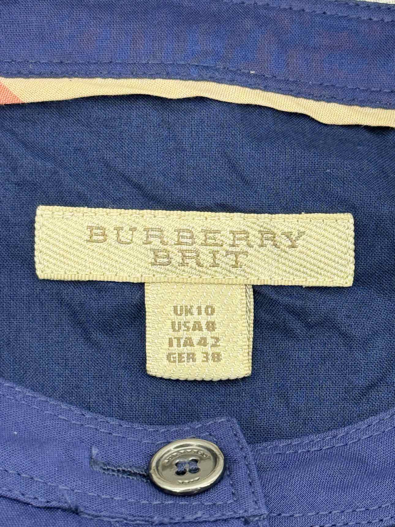 BURBERRY BRIT Blue Size US 8 Short Dress