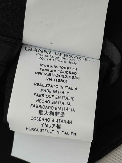 VERSACE Medusa Black Quilted Size US 2 Bustier