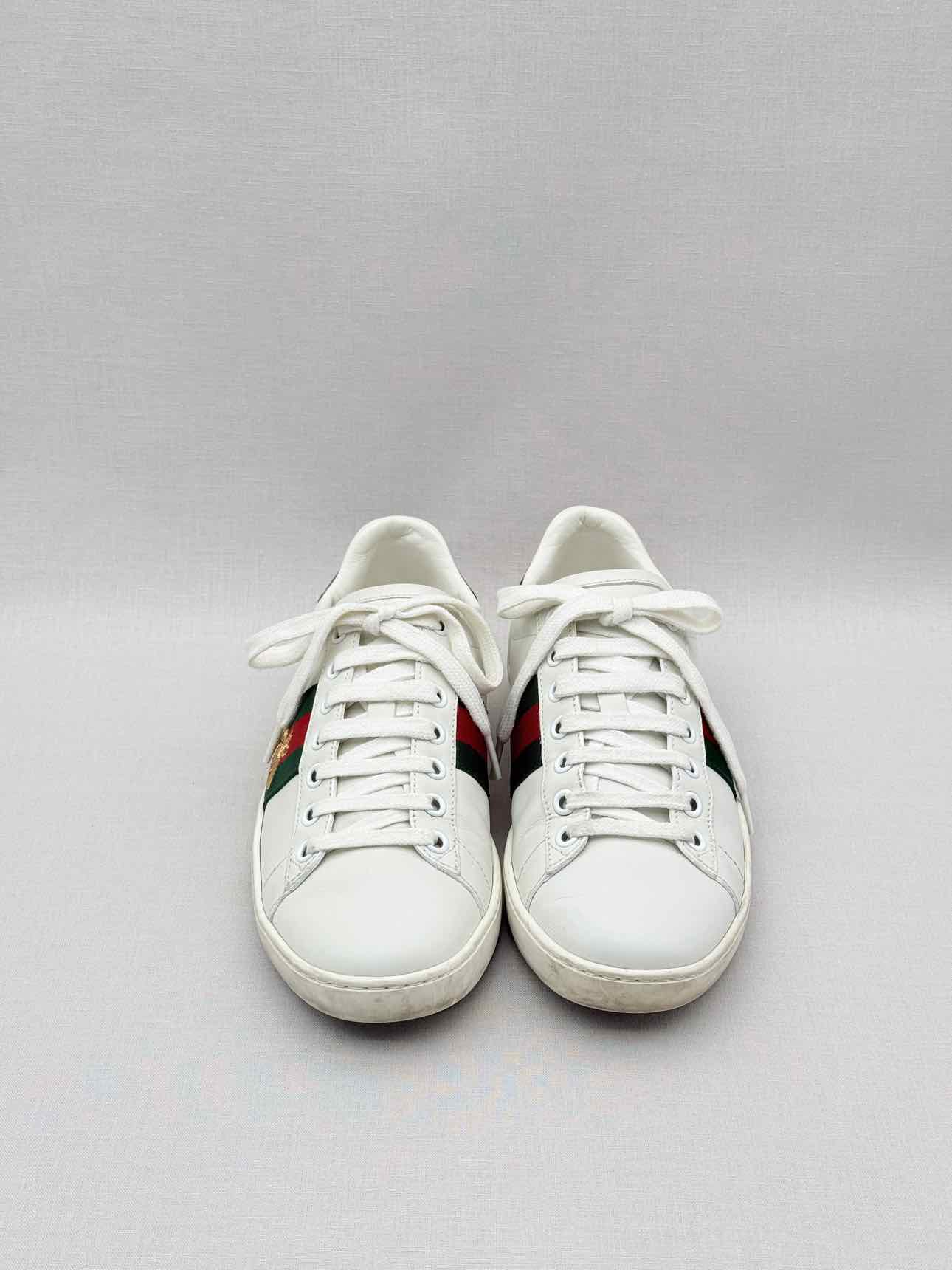 GUCCI Ace Bee White Multicolor Size EU 36 Sneakers